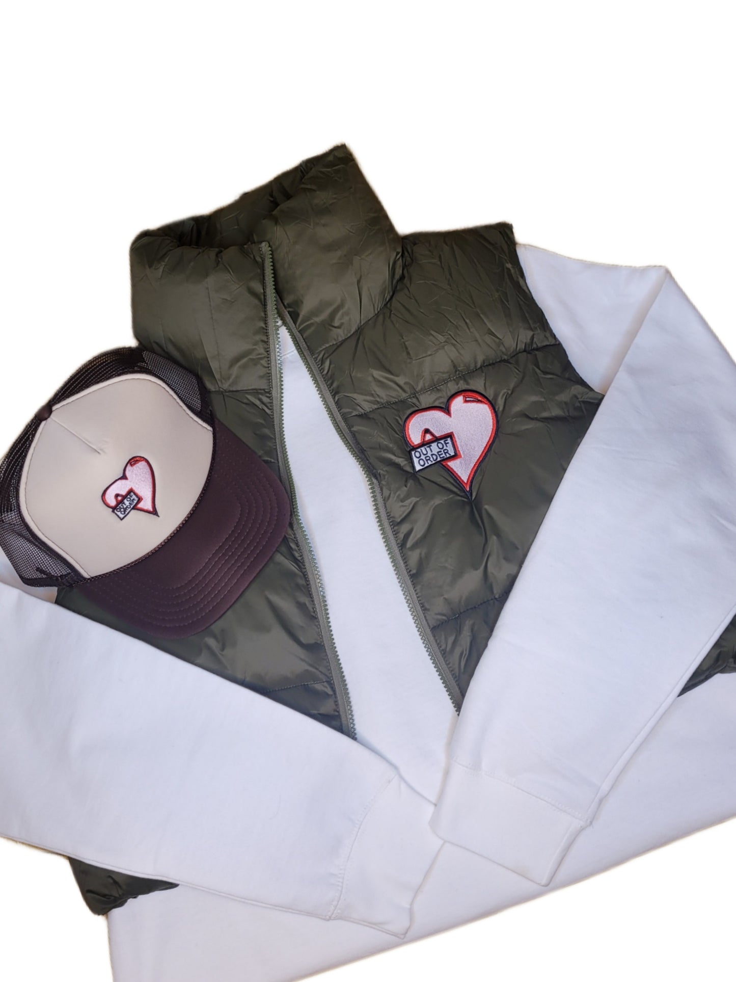 My Heart - Out of Order 5 Panel Foam Trucker (Tan/Brown)