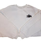 "SEA" White Pullover Cropped Top