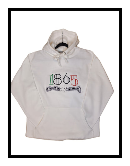 1865 Breaking Chains - White Premium Cotton Sweatshirt