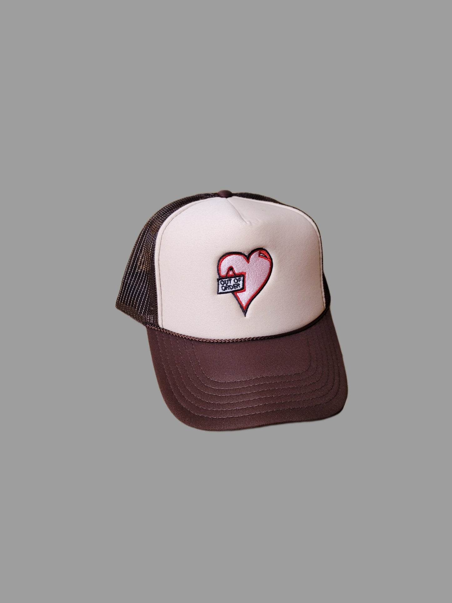 My Heart - Out of Order 5 Panel Foam Trucker (Tan/Brown)