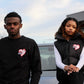 My Heart - Out of Order Cotton Crewneck (Black)