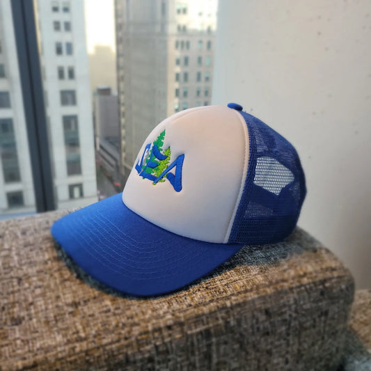 "SEA" Seattle Trucker (Royal Blu/Wht/Blu)