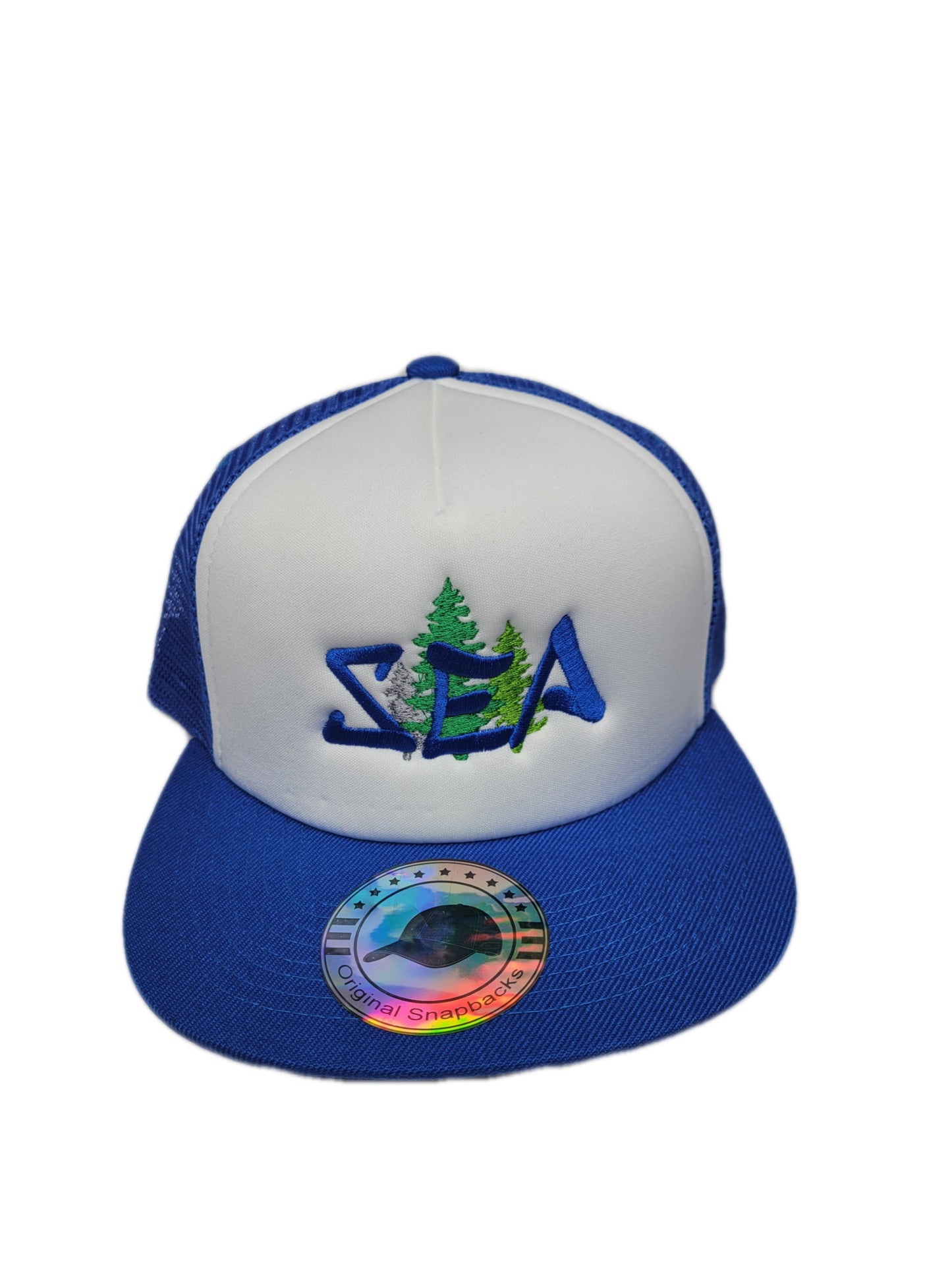 "SEA" Seattle Trucker (Royal Blu/Wht/Blu)