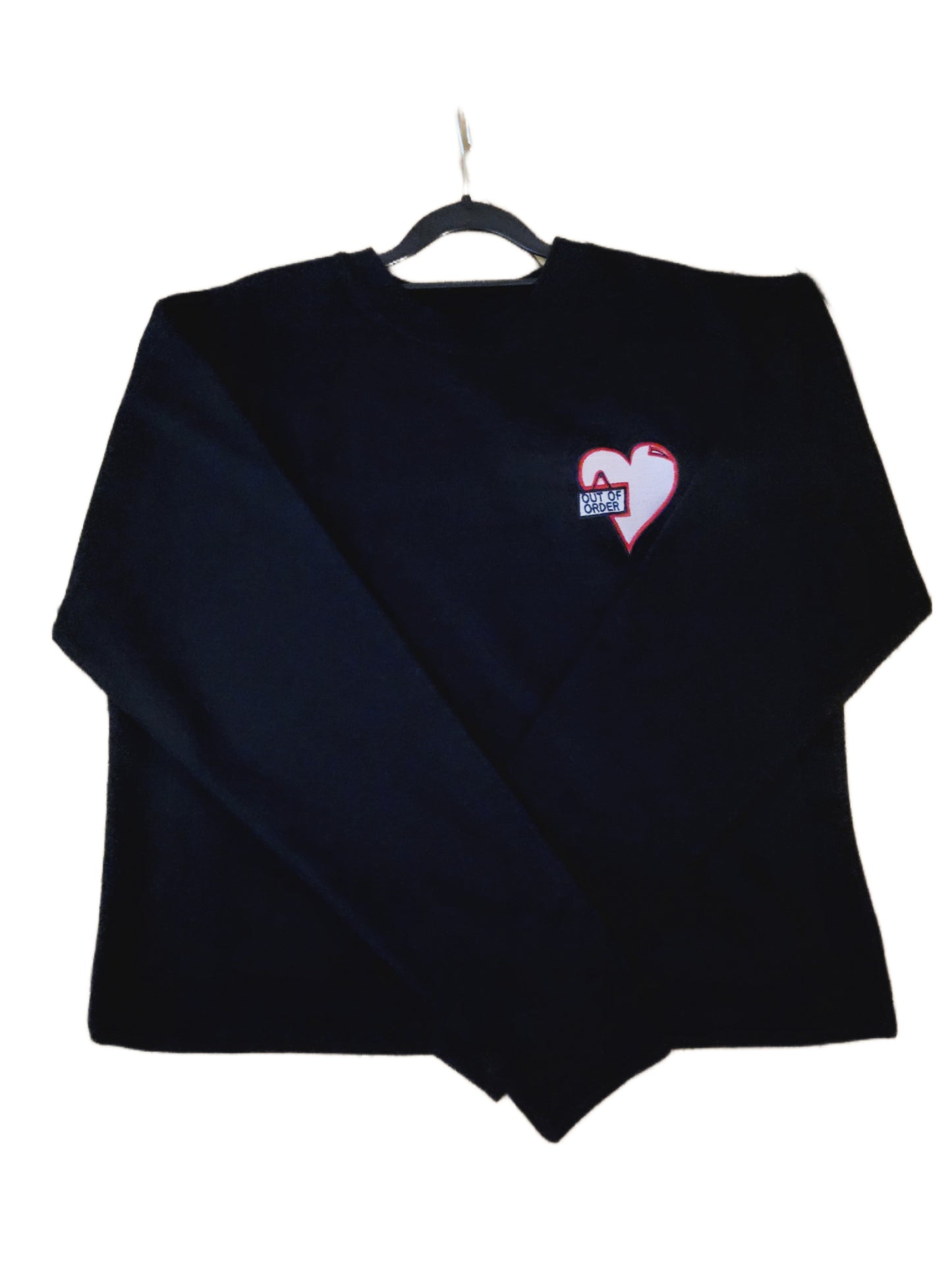 My Heart - Out of Order Cotton Crewneck (Black)