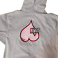 My Heart - Out of Order, Heavyweight Boyfriend Hoodie (Grey)
