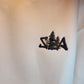 "SEA" White Pullover Cropped Top