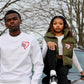 My Heart - Out of Order Premium Cotton Crewneck (White)