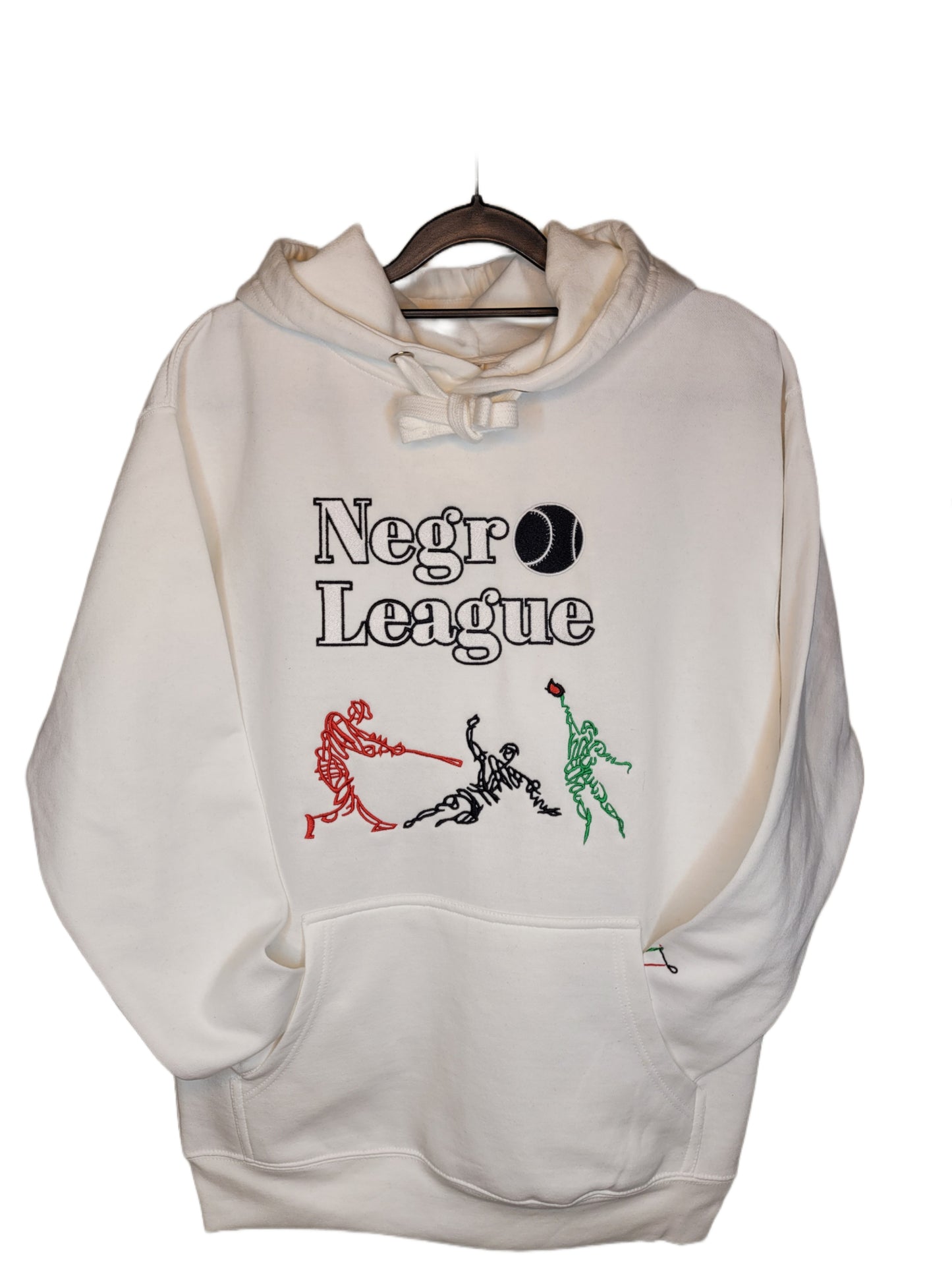 Negro League Baseball - White Premium Cotton Hoodie